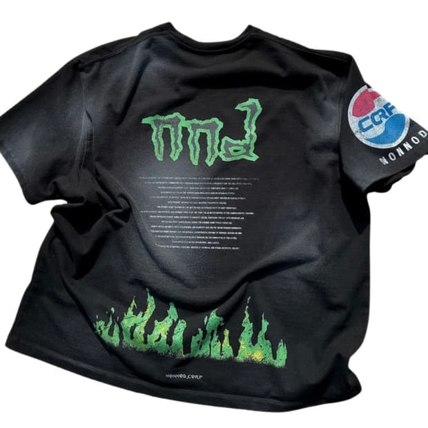 [2] 논노드 소프트 드링크 티셔츠 워시드 블랙