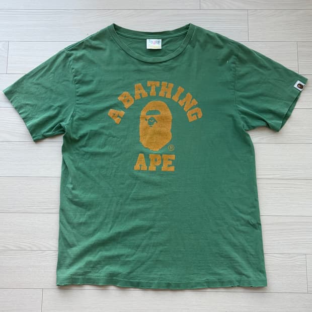 00s 올드 베이프 Bape 오리지널 빈티지 프린팅 티셔츠 L
