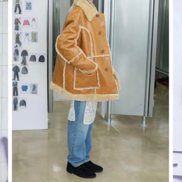 퍼버즈 리버서블 무스탕