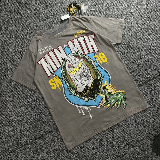 빈티지 아카이브 뉴스쿨 그래픽 반팔티 4195