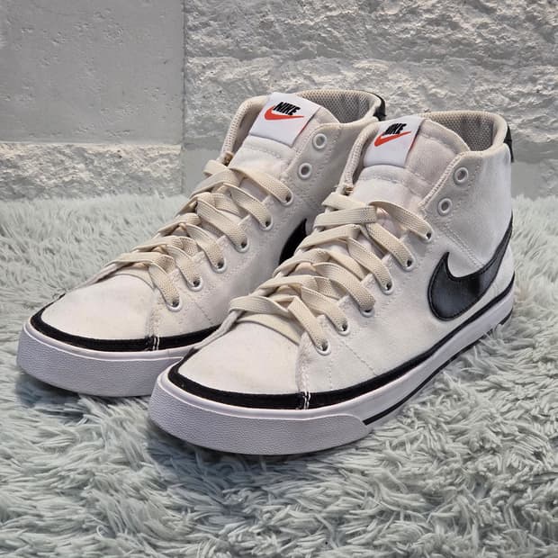 3q-29:나이키 캔버스 하이탑 스니커즈 DD0161-100 (25cm)