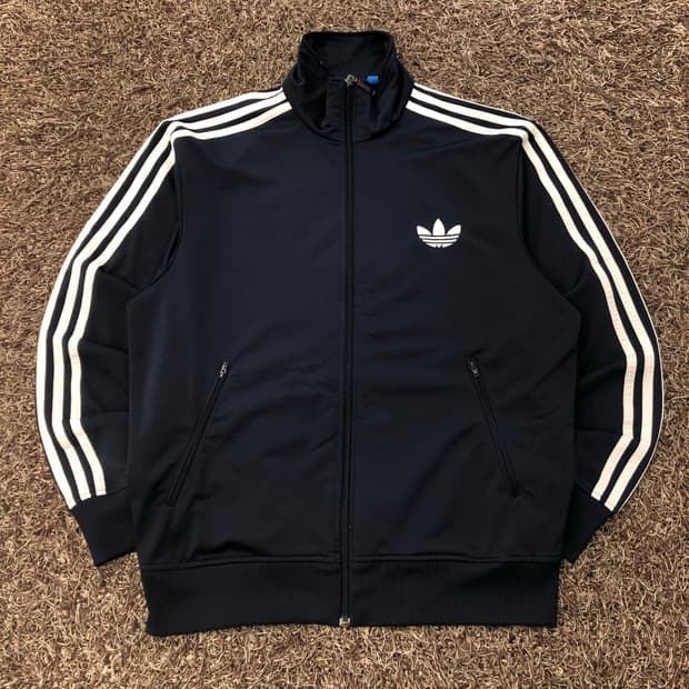 아디다스 파이어버드 네이비 져지 트랙 자켓