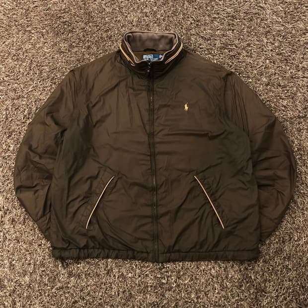폴로 랄프로렌 브라운 봄버 블루종 자켓