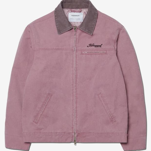 노메뉴얼 WASHED WORK JACKET - WASHED PINK(L)