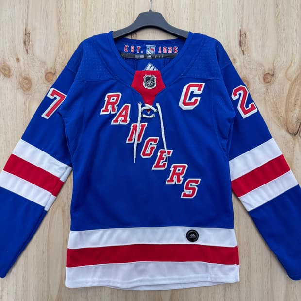 아디다스 뉴욕 레인저스 NHL 저지 블루 S