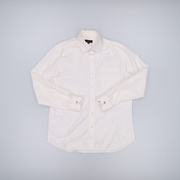 [105] 닥스 화이트 정장셔츠 드레스셔츠 1216H1