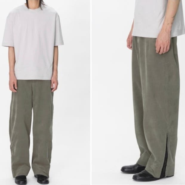 22fw 폴리테루 하나비 팬츠 올리브 XL 판매