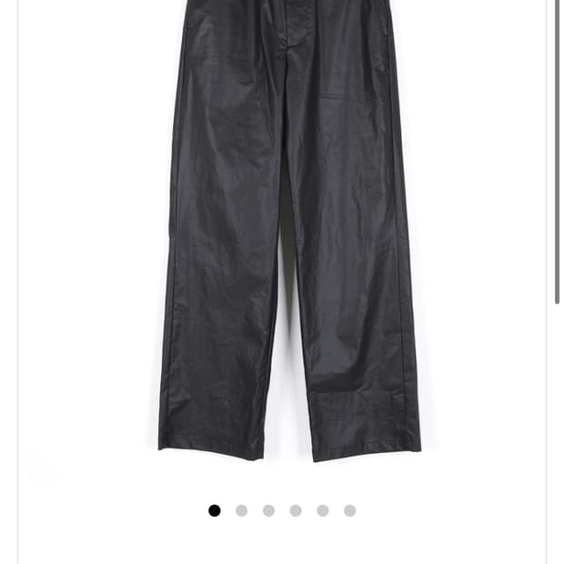 46) curated parade rest trouser coated