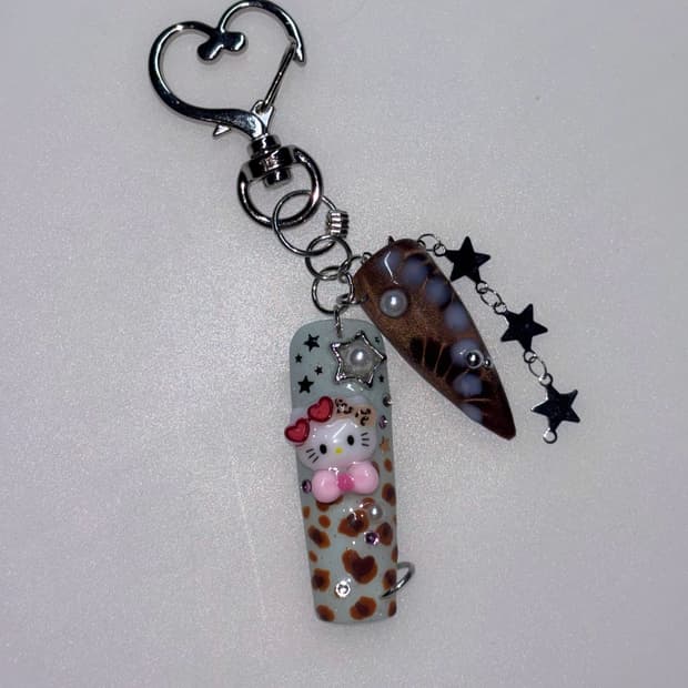 네일 팁 키링 nail tip keyring