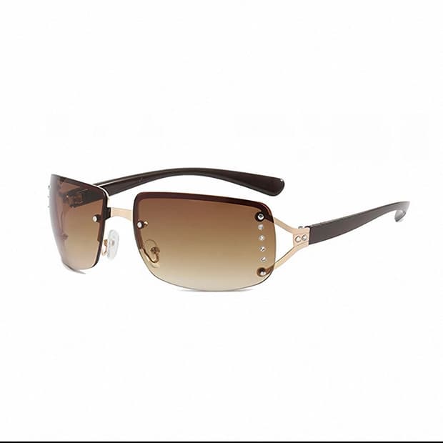 Y2K 빈티지 브라운 선글라스