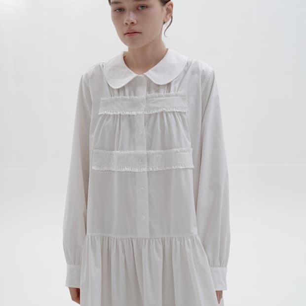 코스모스 화이트 원피스