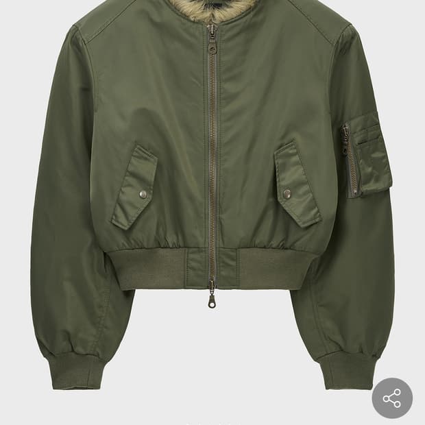 노이어 깡 kkst 샤기퍼 ma-1자켓 카키 52사이즈 새상품 팝니다