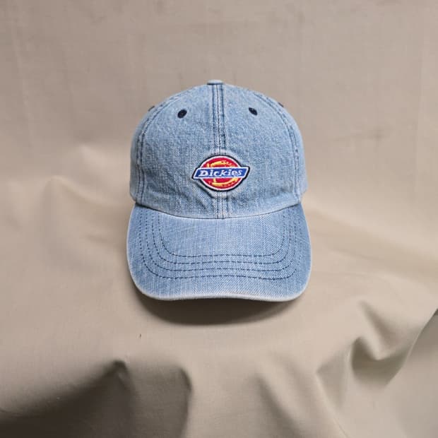 빈티지 디키즈 Dickies USA 데님 가죽스트랩 볼캡