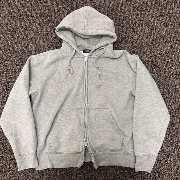 무신사스탠다드 기모 후드집업 그레이 L