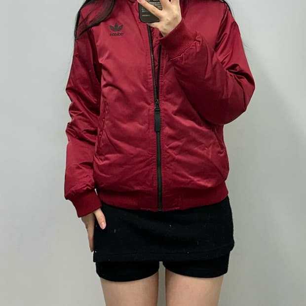 아디다스 파이어버드 버건디 봄버 자켓