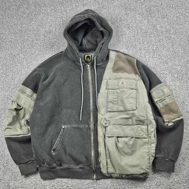 칼하트 포켓 베스트 믹스 커스텀 후드집업 (상세설명참조)/ 10097