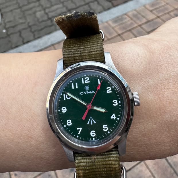 Cyma 필드워치(로얄아미 브로드애로우)