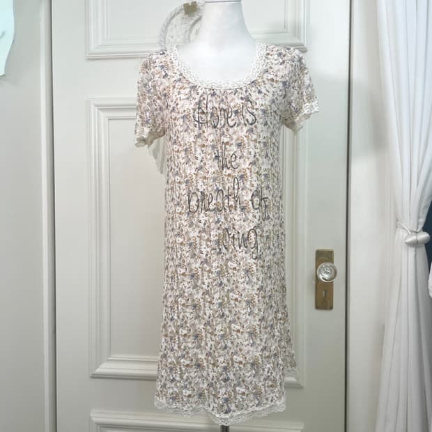 flower lace lettering midi opc(size-F)