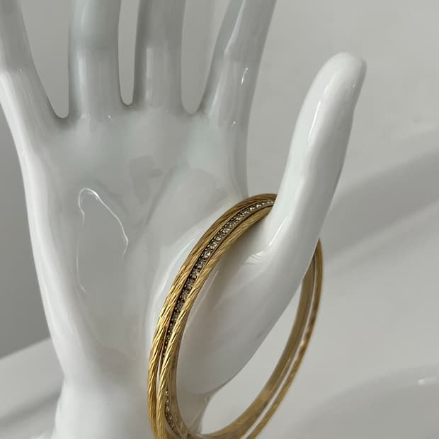 vintage gold bangles 4ea B type