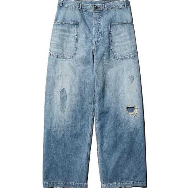 Bowwow m43 dungaree denim pants L