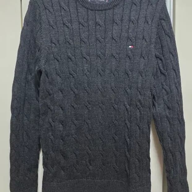 타미힐피거 여성 프리미엄 울 니트 차콜그레이 M