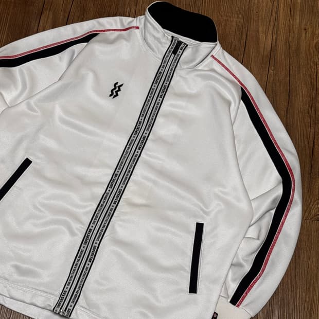 미즈노 슈퍼스타 독일맛 화이트 트랙 져지 자켓