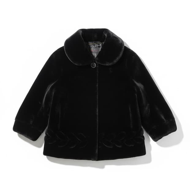 빈티지 큐빅 밍크 자켓 S