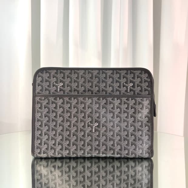 [새상품급/GM사이즈] 고야드 쥬방스 클러치 그레이