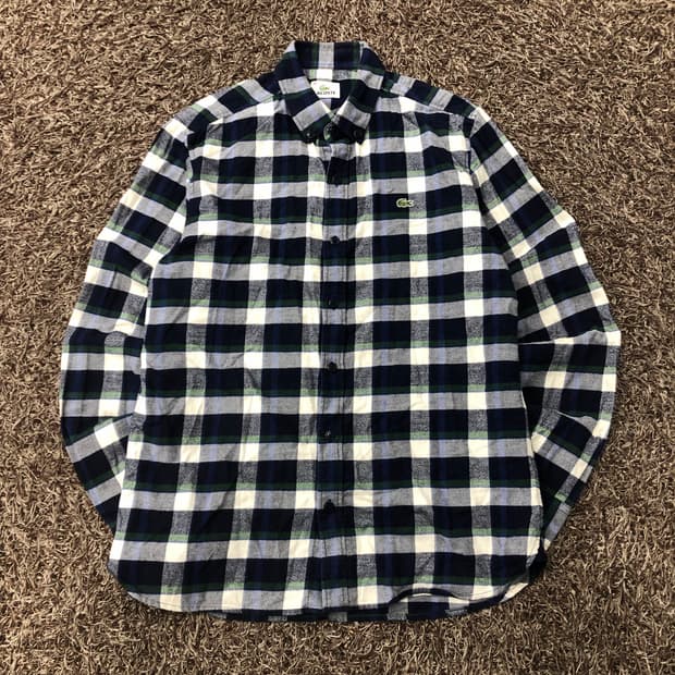 100 라코스테 체크 셔츠