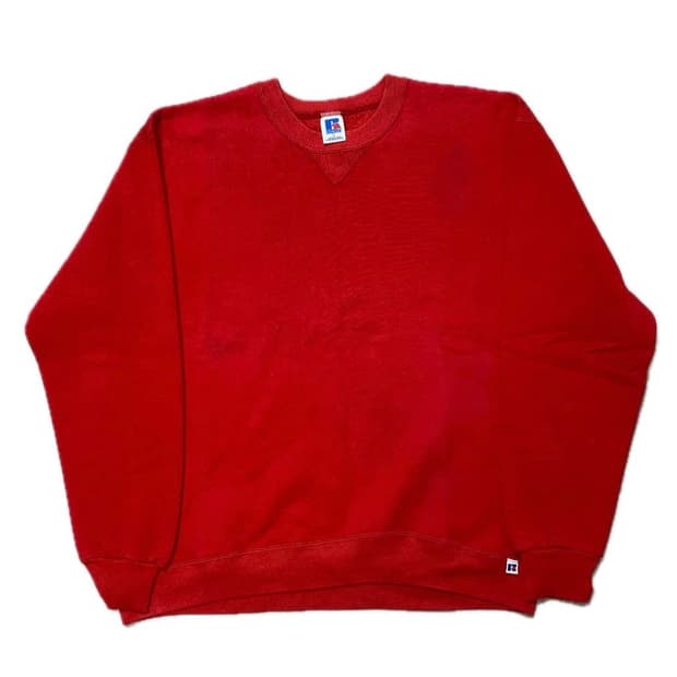 90년대 미제 러셀 에슬레틱 스윗셔츠 레드 맨투맨