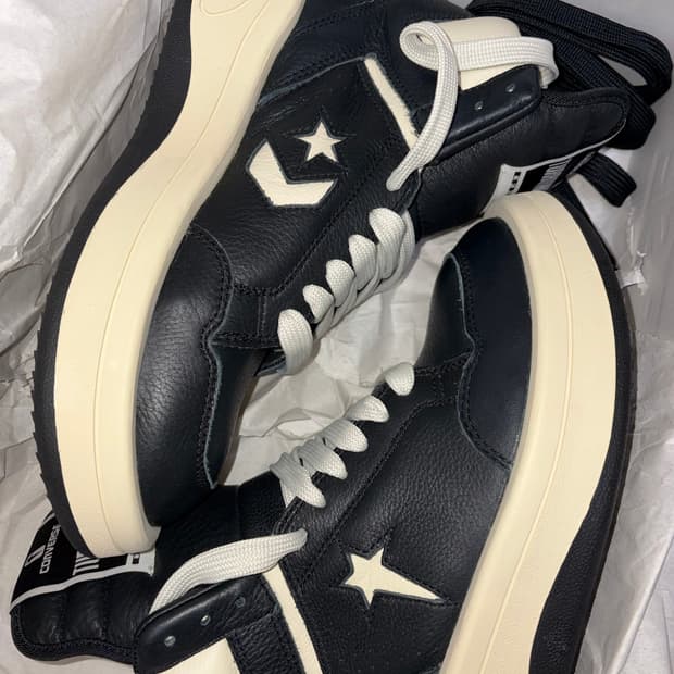 Rick Owens X Converse Turbowpn Black
