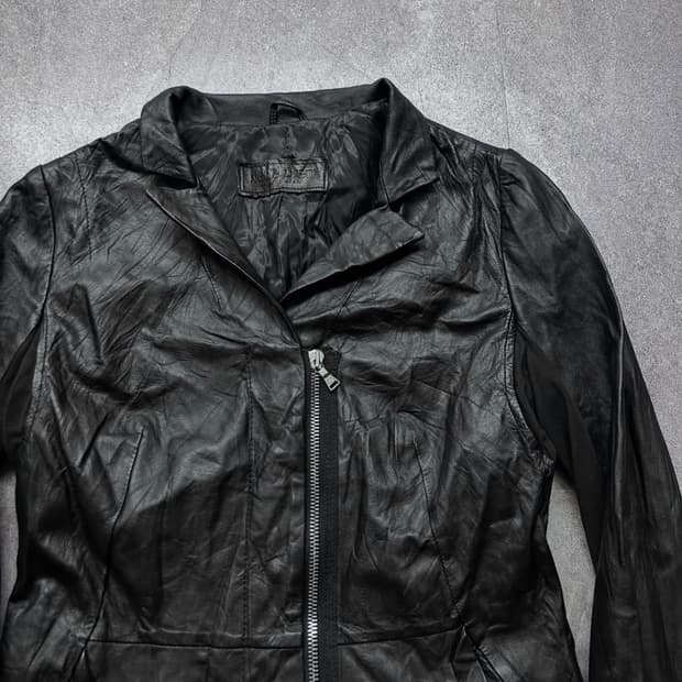 neil barrett leather zip-up coat 레더집업코트