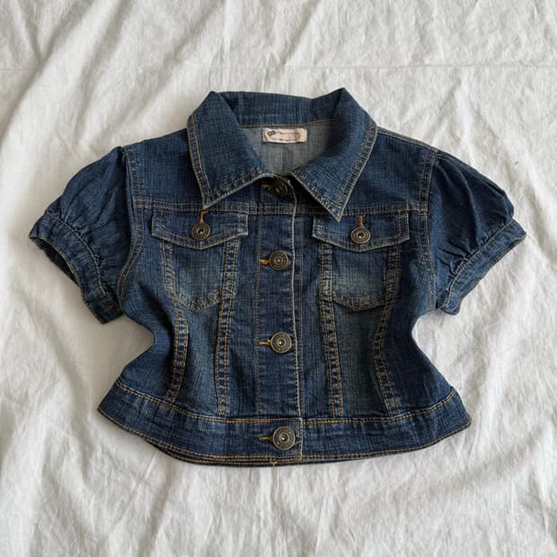 리즈리사 러블리 크롭 데님 자켓