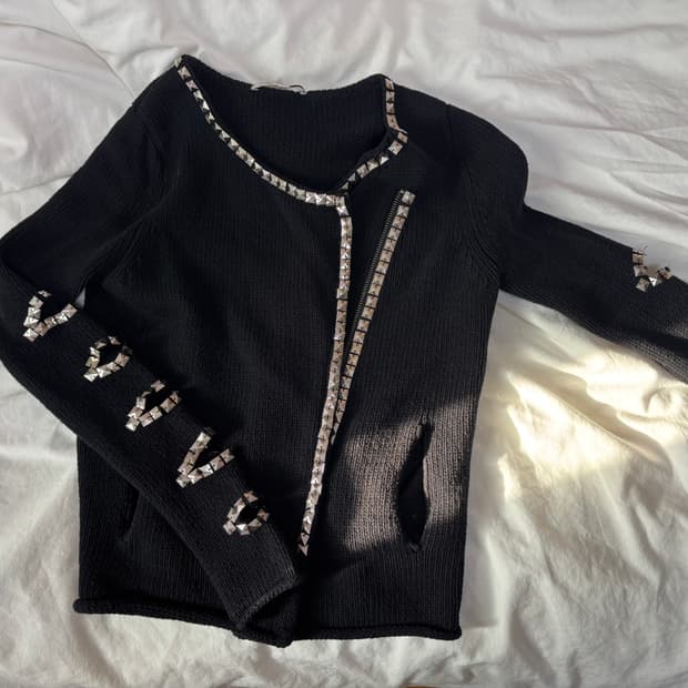 마쥬 maje 스터드 집업 가디건