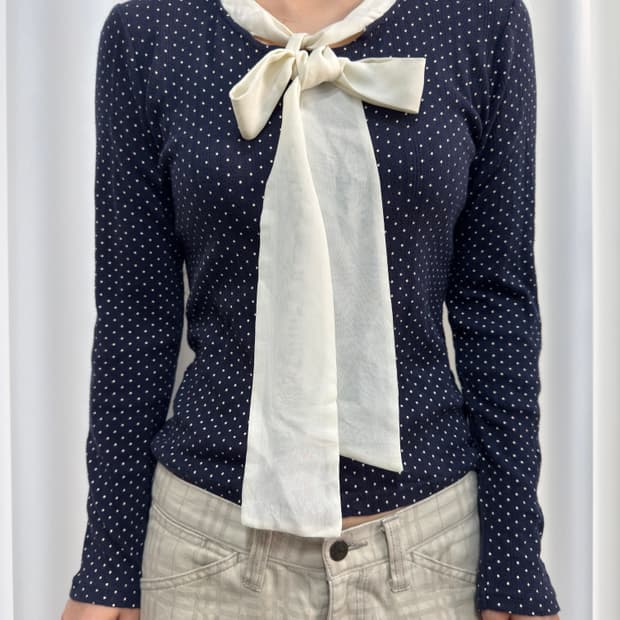 dot slim strap top