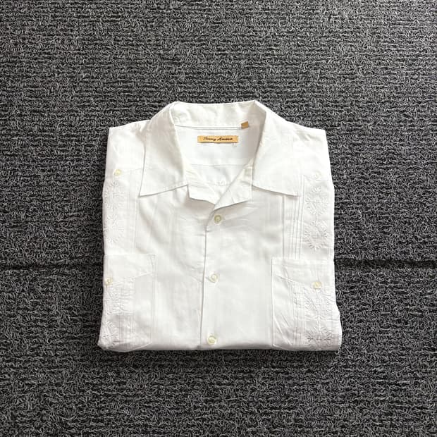 90s 타미바하마 오리지널 구아야베라 셔츠 3449