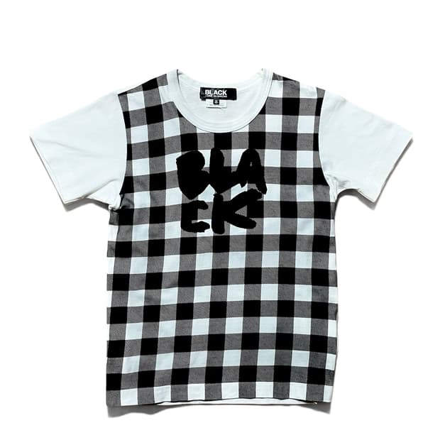 Calligraphy Logo Buffalo Check T-shirt