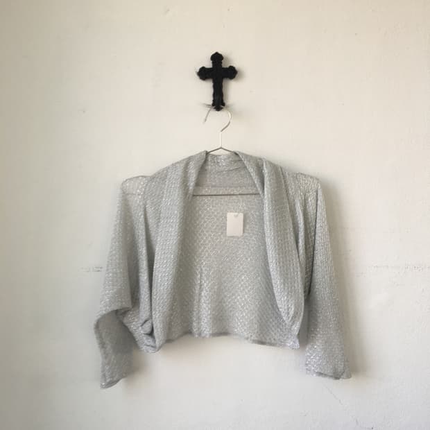 Glitter point open bolero