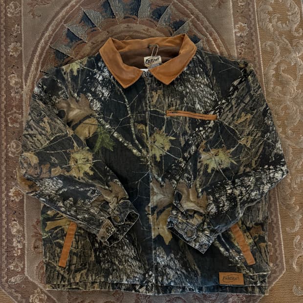 FieldStaff Mossy Oak Camo Zip-up Jacket