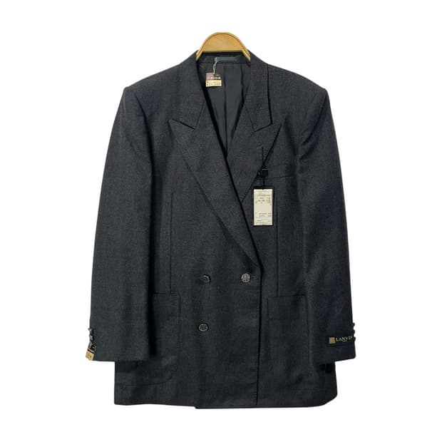 [LANVIN] 랑방 울혼방 더블브레스트 클래식 수트자켓