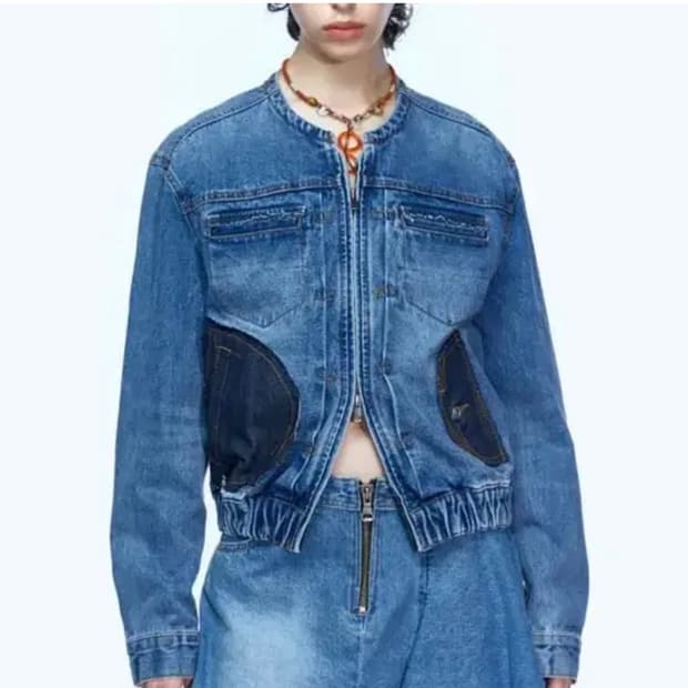 앤더슨벨 데님 콤보 자켓