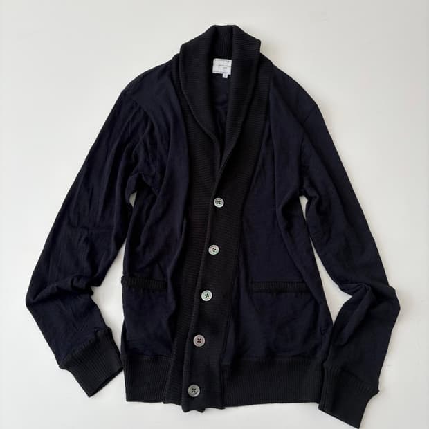 유나이티드 애로우스 숄 칼라 시어 가디건