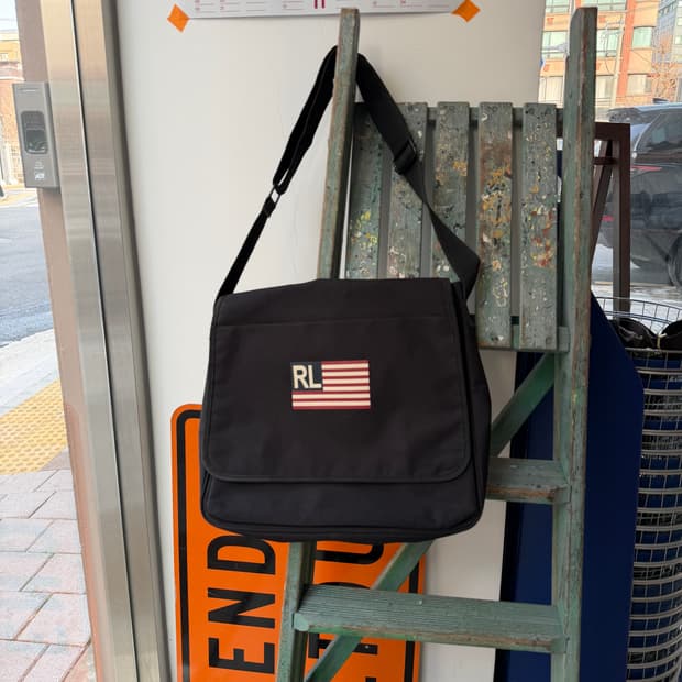 폴로 진스 성조기 메신저 백