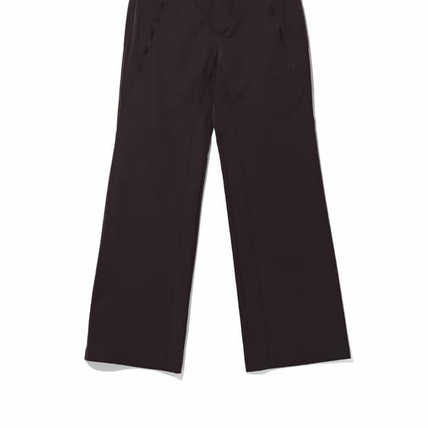 미스치프 나일론 배기 슬랙스 다크브라운