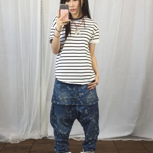 GAP Kids Stripe Ringer Tee Navy