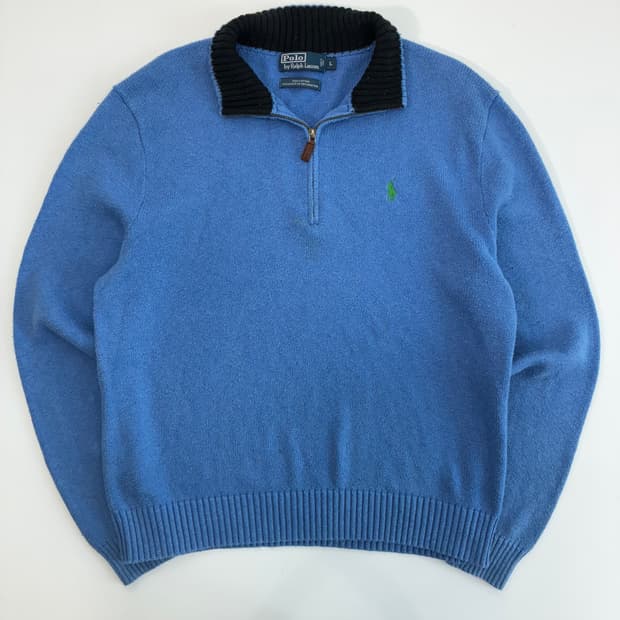 Polo 폴로 랄프로렌 소라 코튼 쿼터집업 니트