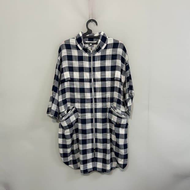 오즈세컨 체크 원피스