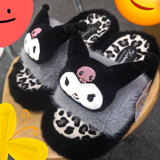 새상품)산리오쿠로미슬리퍼