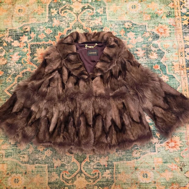 Lernenade 러시아 세이블 담비 밍크 모피 자켓