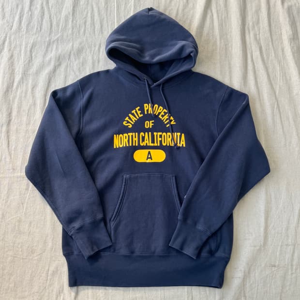 챔피온 빈티지 리버스위브 네이비 후드 XL